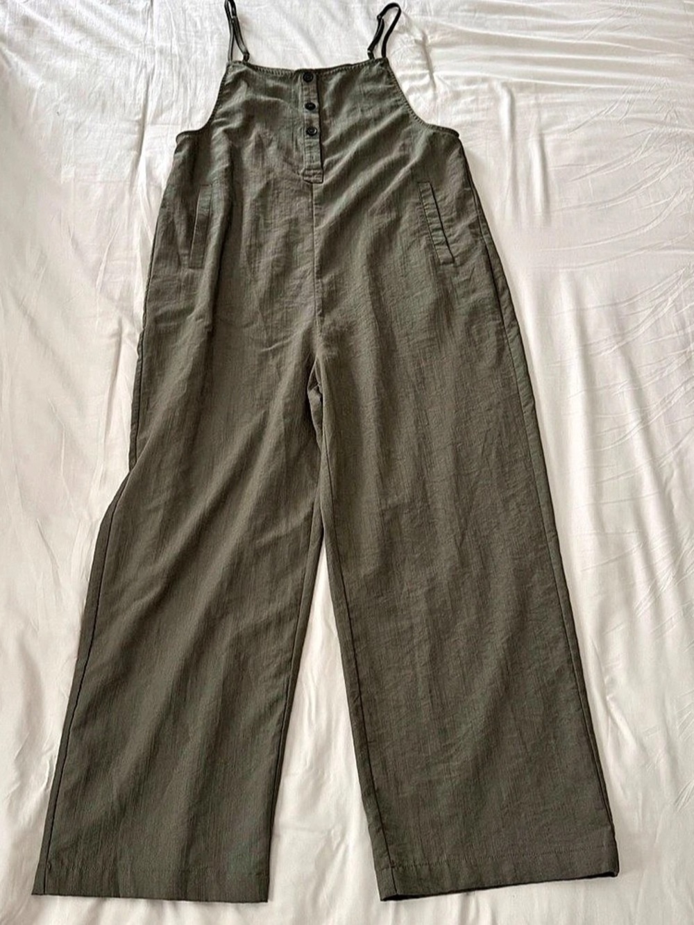 Overall Wide Leg Green Size Medium